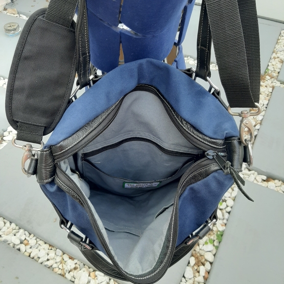 Blue Canvas Weekender Bag - Picture 5 of 5